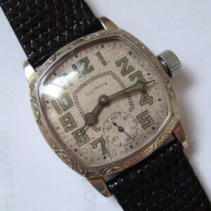 VINTAGE WIND UP DECO ILLINOIS ,RUN GREAT